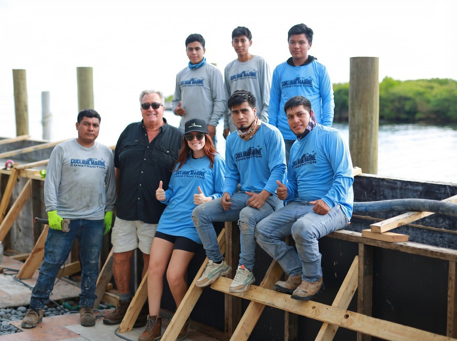 The Contour Marine crew — South Florida marine construction specialists